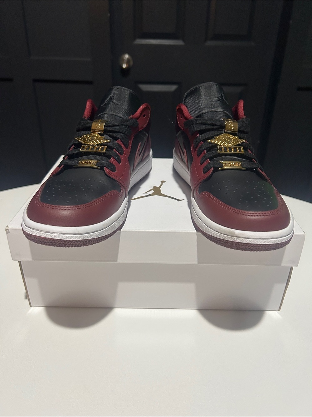Jordan 1 Low “Dark Beetroot Black” Women’s Size 10.5 - Picture 4 of 12